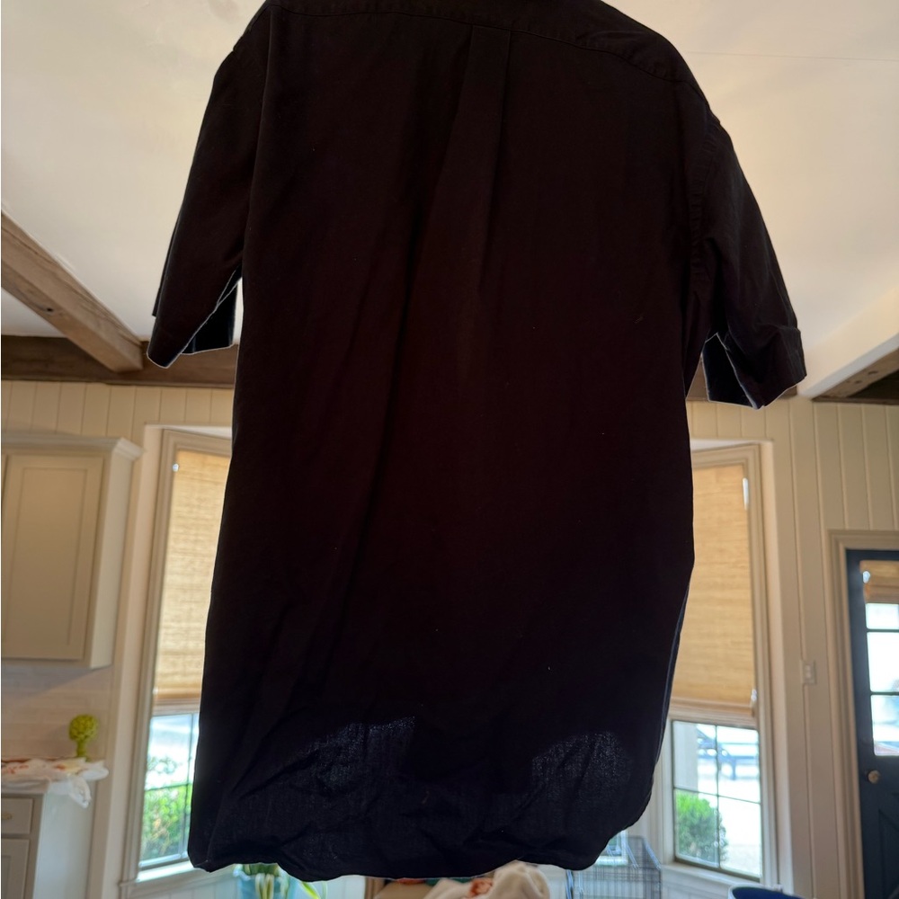 Men's Navy Blue Short Sleeve Shirt - Picture 3 of 3